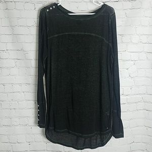 Sheer Long Sleeve Casual Top